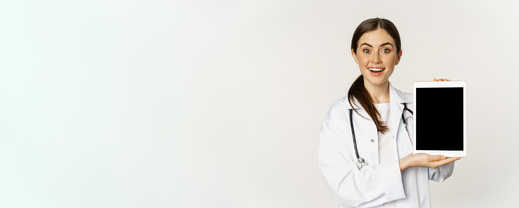 image-woman-doctor-female-healthcare-worker-showing-online-medic